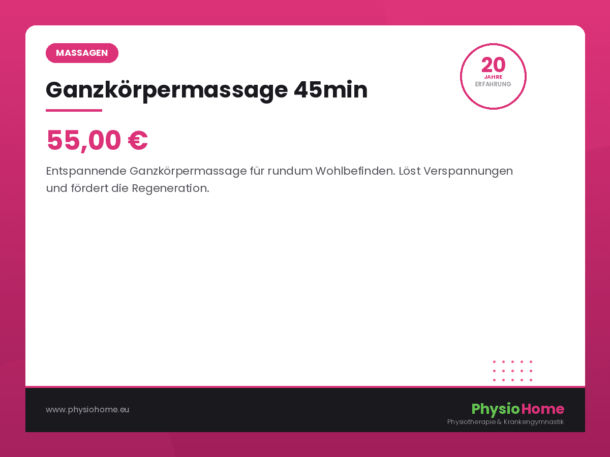 Ganzkörpermassage 45min